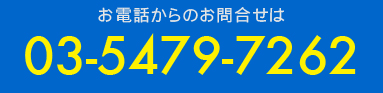 お電話からのお問合わせは 03-5479-7262